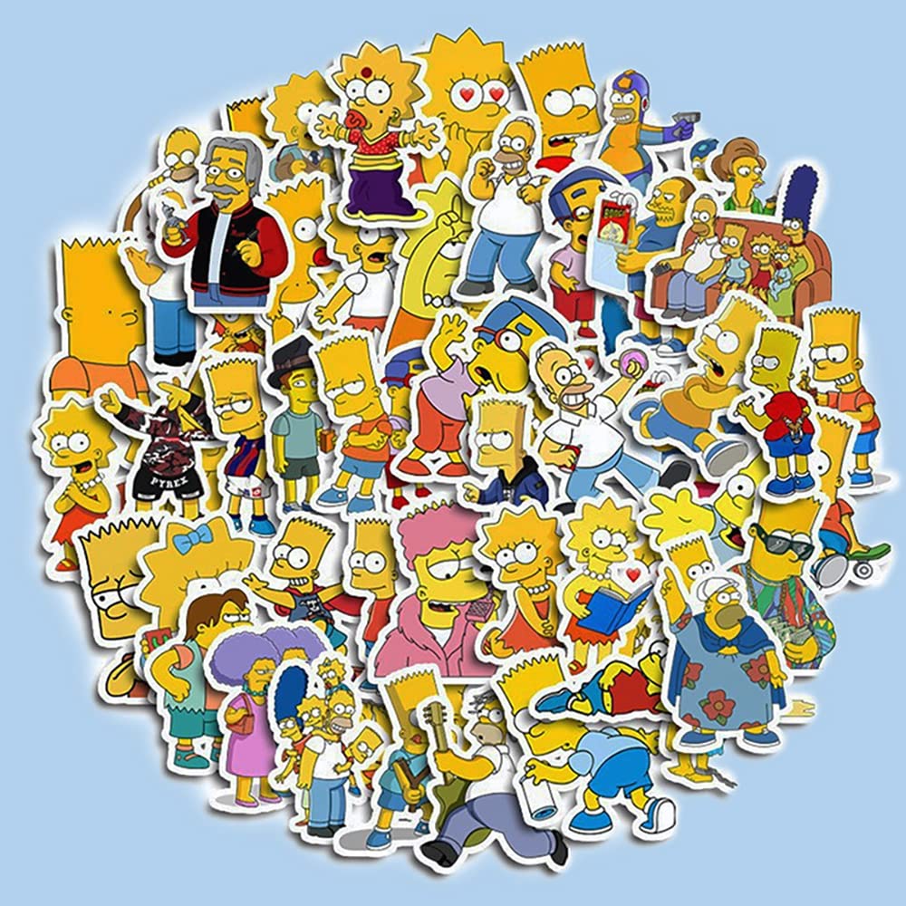 The Simpsons　プレミアム　シール　1枚 Amazon.co.jp: The Simpsons ステッカー 50枚セット PVC 防水